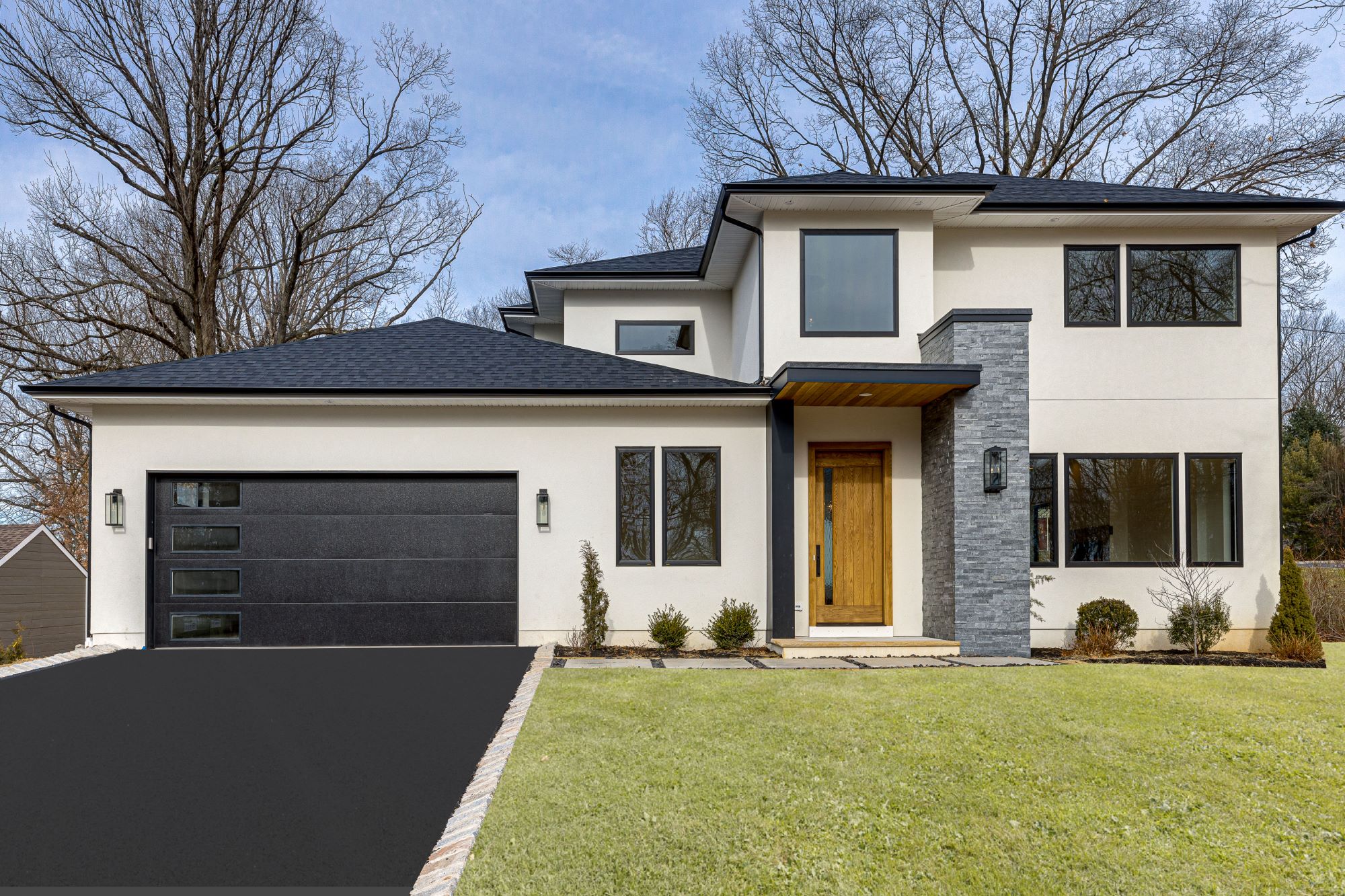 Modern custom home exterior