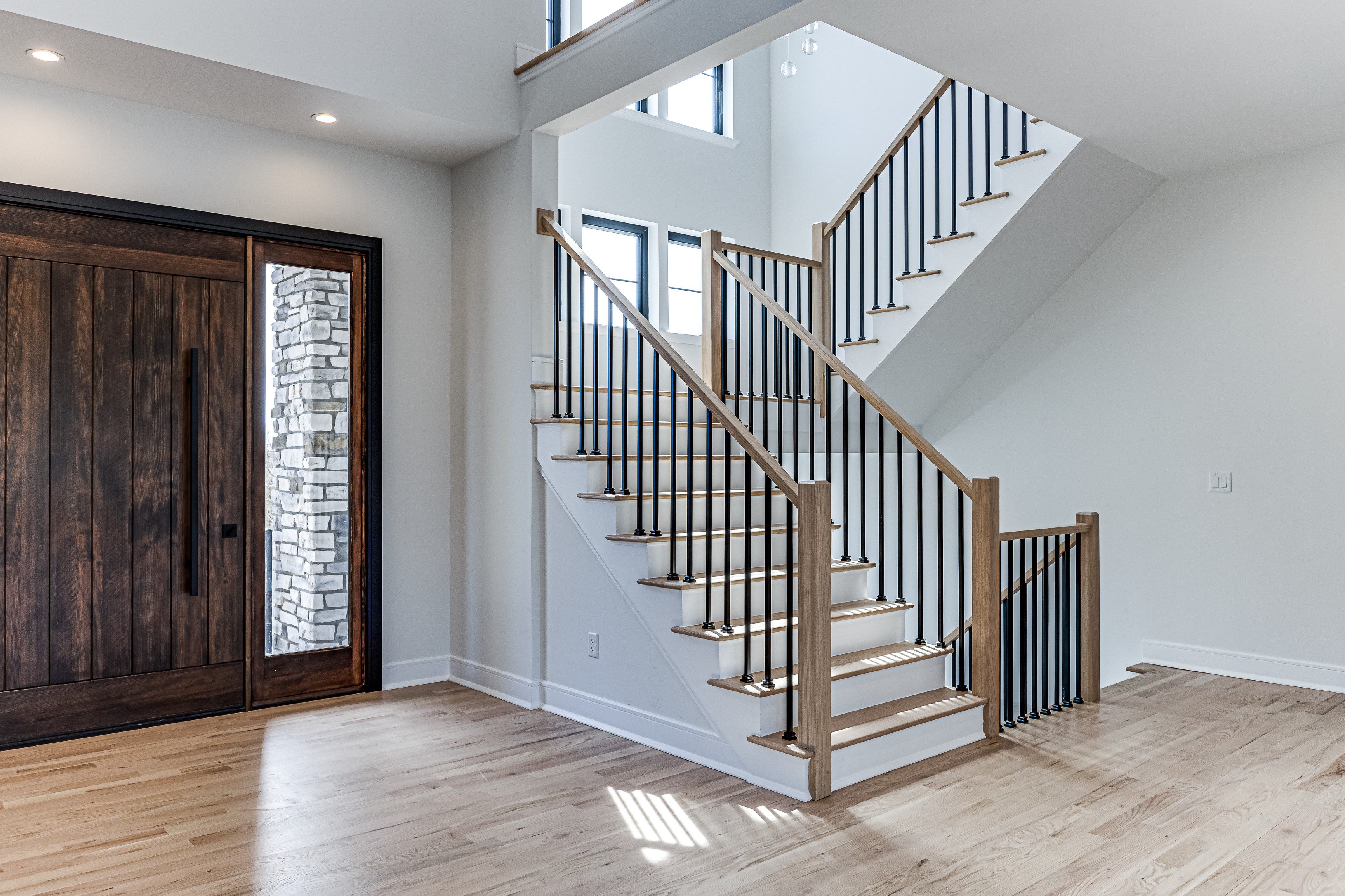 Custom foyer and staircase