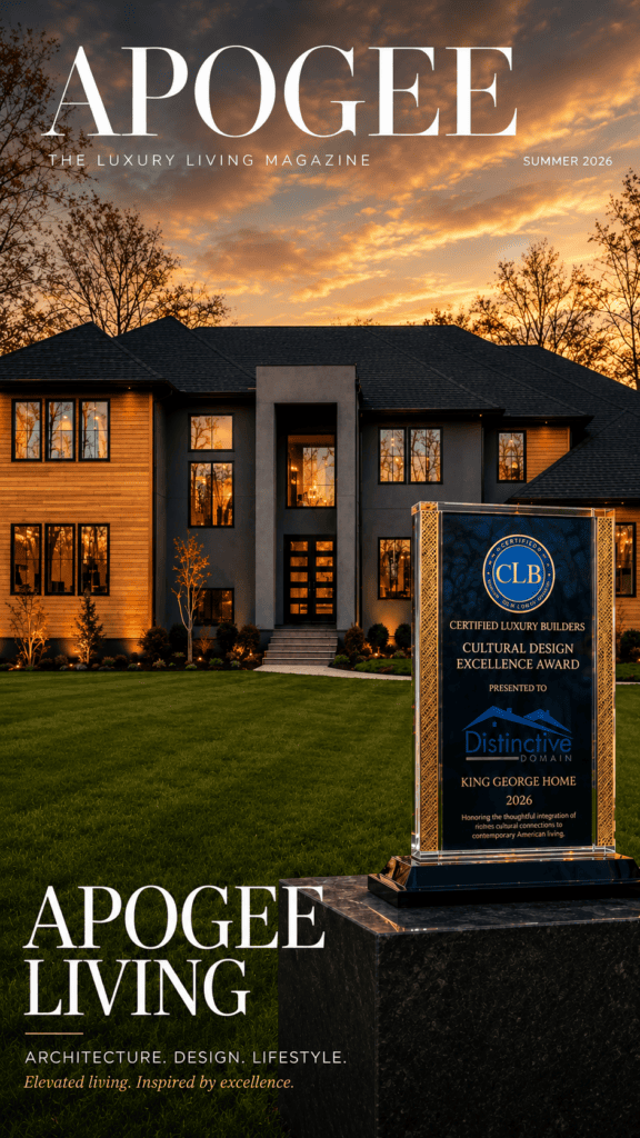Luxury custom home designed and built by Distinctive Domain